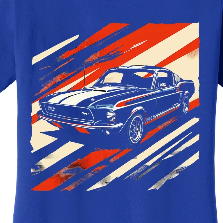 Muscle 1960s Stripepatterned Fastback Women's T-Shirt