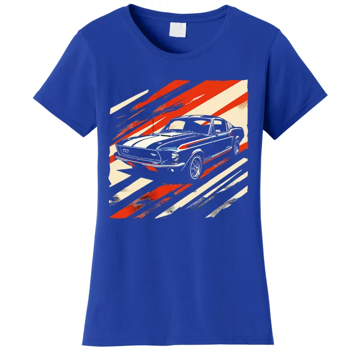 Muscle 1960s Stripepatterned Fastback Women's T-Shirt