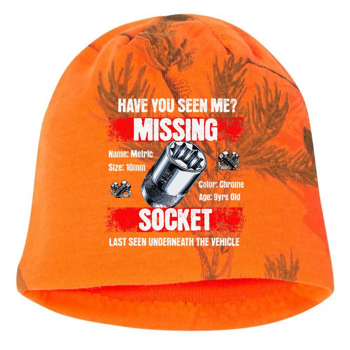 Missing 10mm Socket Funny Mechanics Lifestyle Cartruck Gift Kati - Camo Knit Beanie