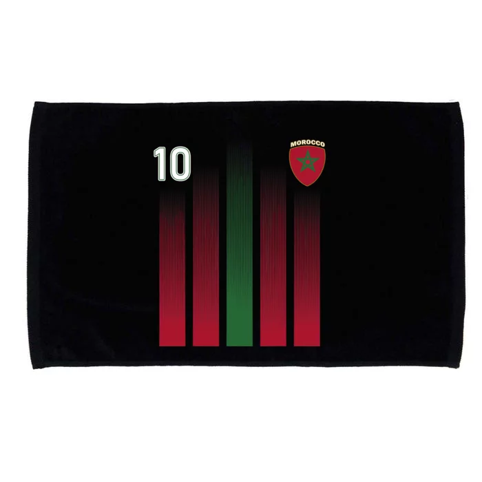 Morocco 10 Soccer Jersey Morocco Football Fan Soccer Microfiber Hand Towel