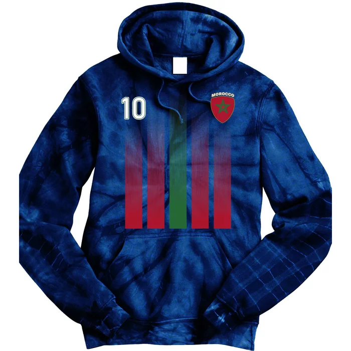 Morocco 10 Soccer Jersey Morocco Football Fan Soccer Tie Dye Hoodie