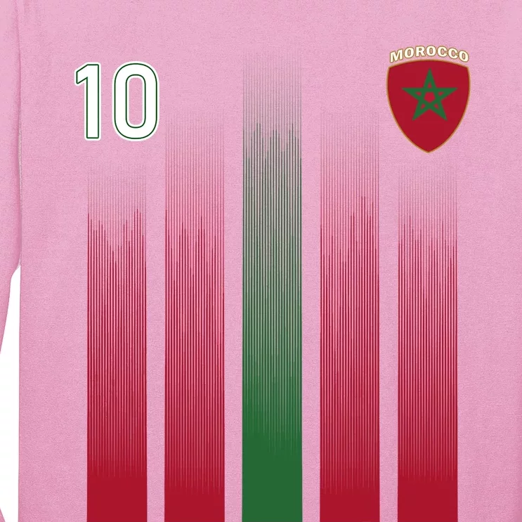 Morocco 10 Soccer Jersey Morocco Football Fan Soccer Long Sleeve Shirt