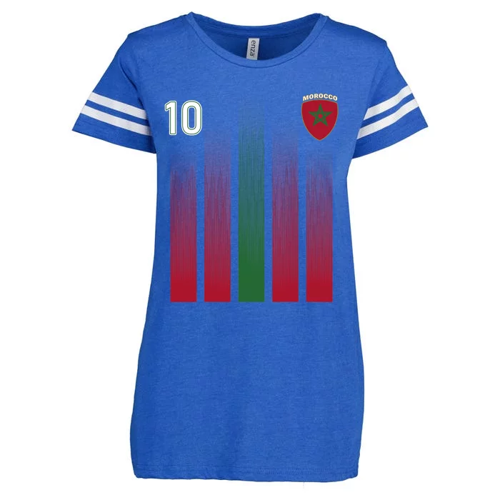 Morocco 10 Soccer Jersey Morocco Football Fan Soccer Enza Ladies Jersey Football T-Shirt