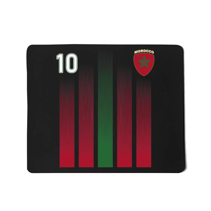 Morocco 10 Soccer Jersey Morocco Football Fan Soccer Mousepad