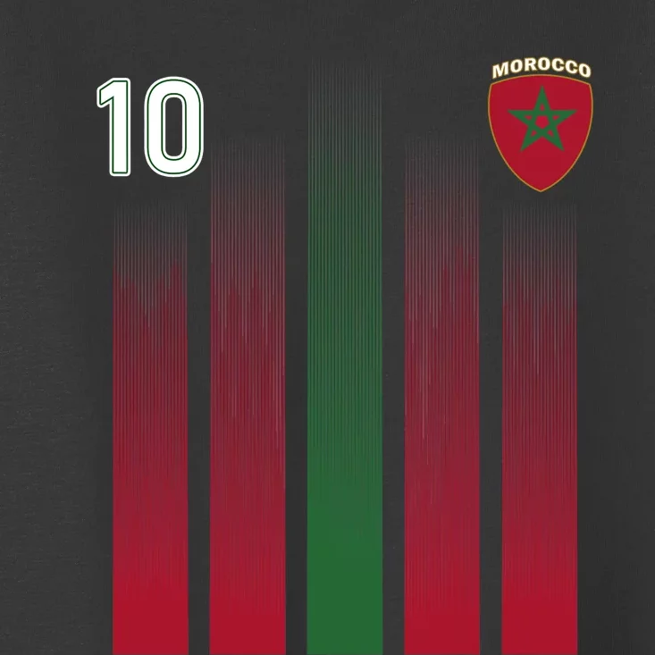 Morocco 10 Soccer Jersey Morocco Football Fan Soccer Toddler T-Shirt