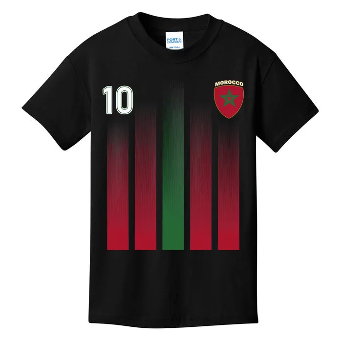 Morocco 10 Soccer Jersey Morocco Football Fan Soccer Kids T-Shirt