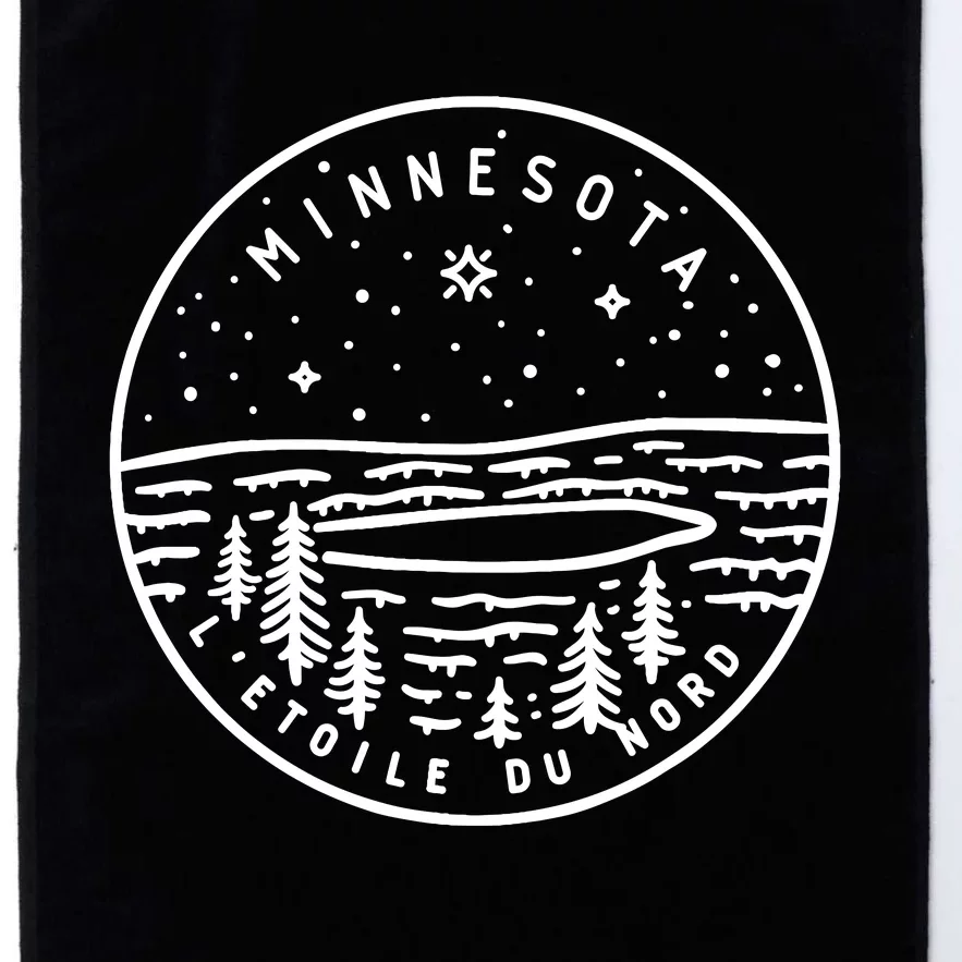 Minnesota 1858 State Of Minnesota Platinum Collection Golf Towel