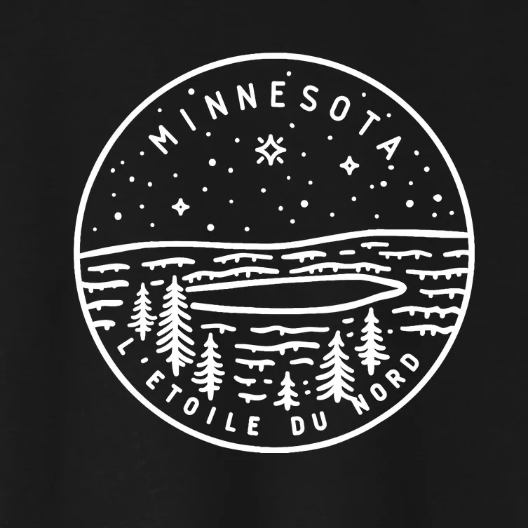 Minnesota 1858 State Of Minnesota Women's Crop Top Tee