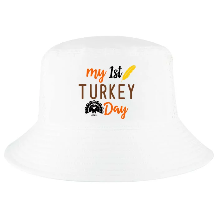 My 1st Turkey Day Thanksgiving Cool Comfort Performance Bucket Hat