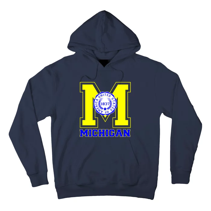 Michigan 1837 Varsity Logo Hoodie