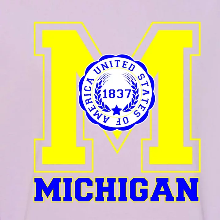 Michigan 1837 Varsity Logo Garment-Dyed Sweatshirt