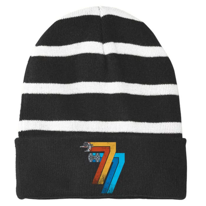 May 25th 1977 Trending Tee Striped Beanie with Solid Band