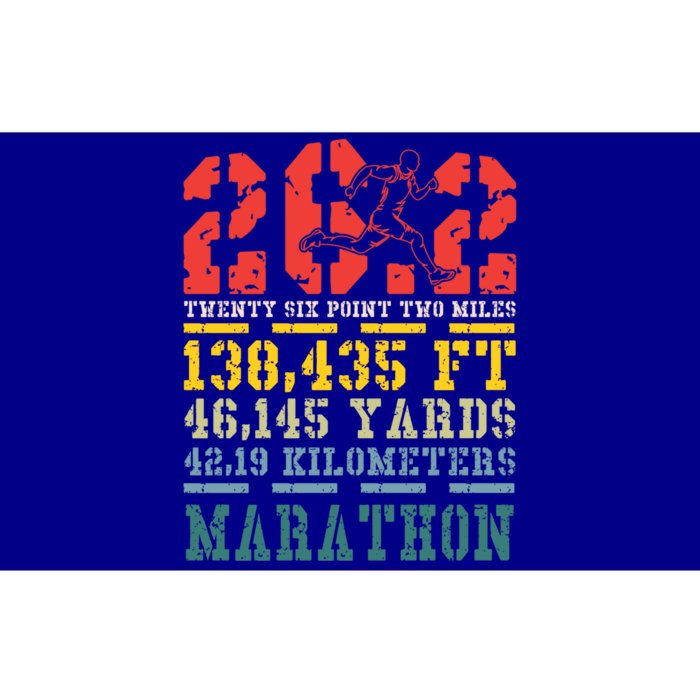 Marathoner 26 2 Math Miles Marathon Running Runner Gift Bumper Sticker