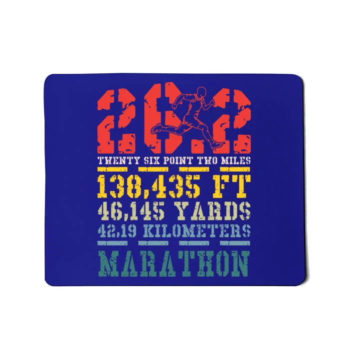 Marathoner 26 2 Math Miles Marathon Running Runner Gift Mousepad