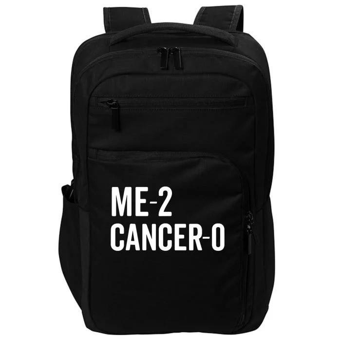 Me 2 Cancer 0 I Beat Cancer Twice Brave Survivor Cute Impact Tech Backpack