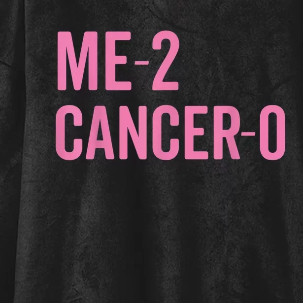 Me 2 Cancer 0 I Beat Breast Cancer Twice Survivor Cute Hooded Wearable Blanket