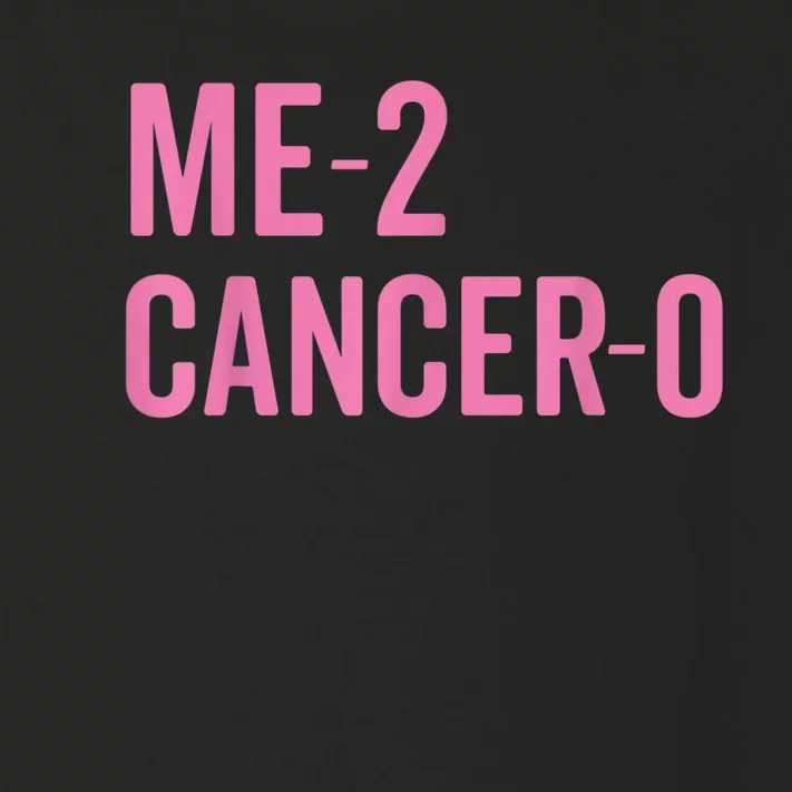 Me 2 Cancer 0 I Beat Breast Cancer Twice Survivor Cute Toddler Long Sleeve Shirt