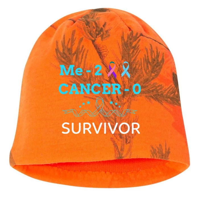 Me 2 Cancer 0 Prostate and Thyroid Ribbons Kati - Camo Knit Beanie