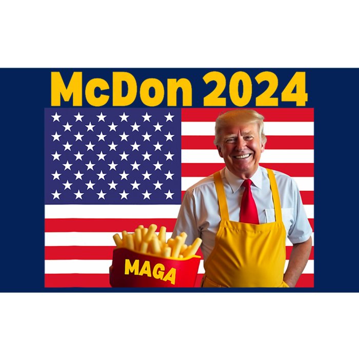 Mcdon 2024 Donald Trump Election Cookie Fries Fast Food Bumper Sticker