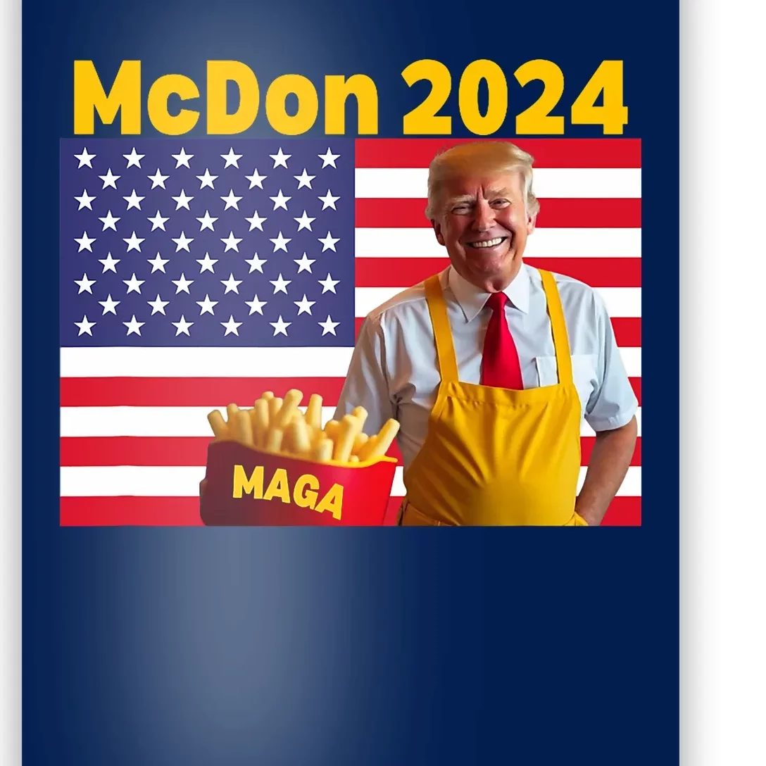 Mcdon 2024 Donald Trump Election Cookie Fries Fast Food Poster