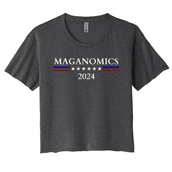 Maganomics 2024 Donald Trump 2024 Women's Crop Top Tee