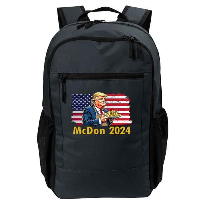 Mcdon 2024 Donald Trump Fast Food French Fries Daily Commute Backpack