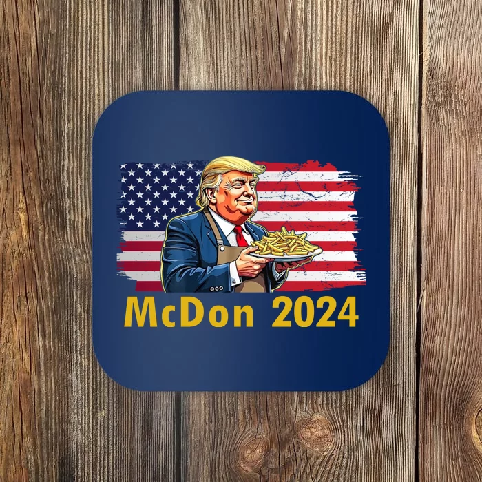 Mcdon 2024 Donald Trump Fast Food French Fries Coaster