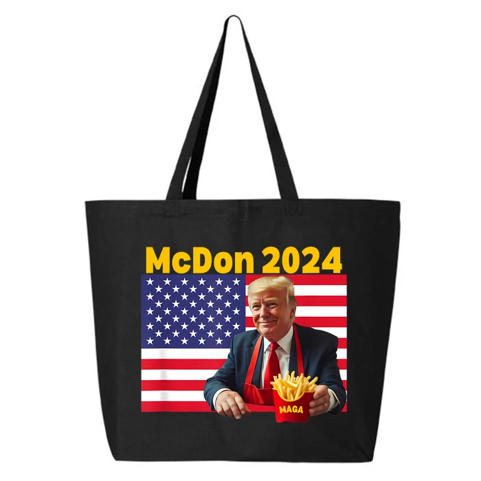 Mcdon 2024 Funny Donald Trump French Fry Cooking Fries 25L Jumbo Tote