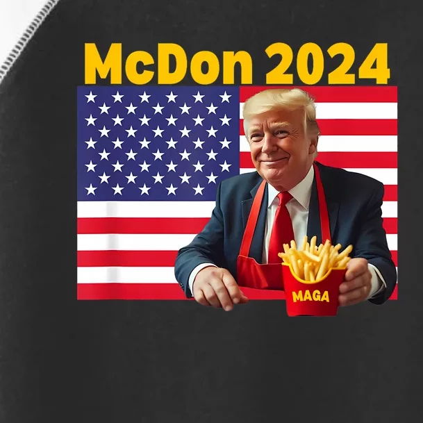 Mcdon 2024 Funny Donald Trump French Fry Cooking Fries Toddler Fine Jersey T-Shirt