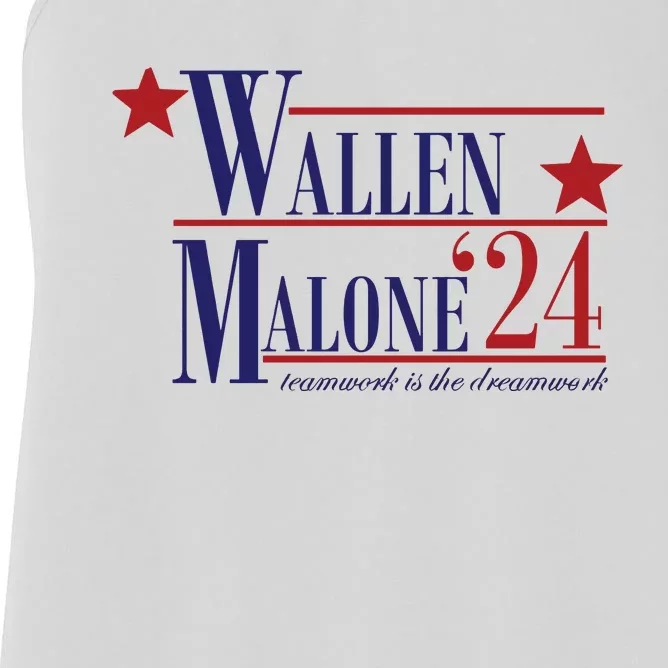 Malone 2024 For President Funny 24 Election Women's Racerback Tank