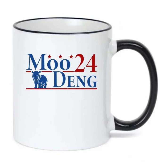 Moodeng 24 Funny Baby Pygmy Hippo Cute Moo Deng 2024 Gift Black Color Changing Mug