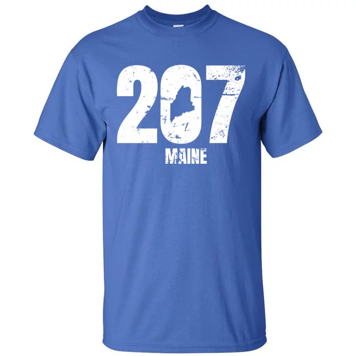 Maine 207 Graphic Funny Gift Tall T-Shirt