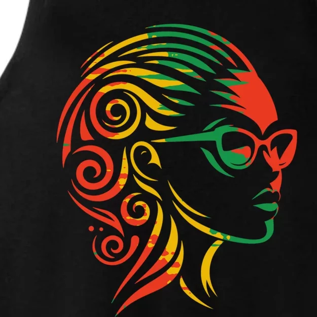 Melanin 2024 Junenth 1865 Gift Ladies Tri-Blend Wicking Tank