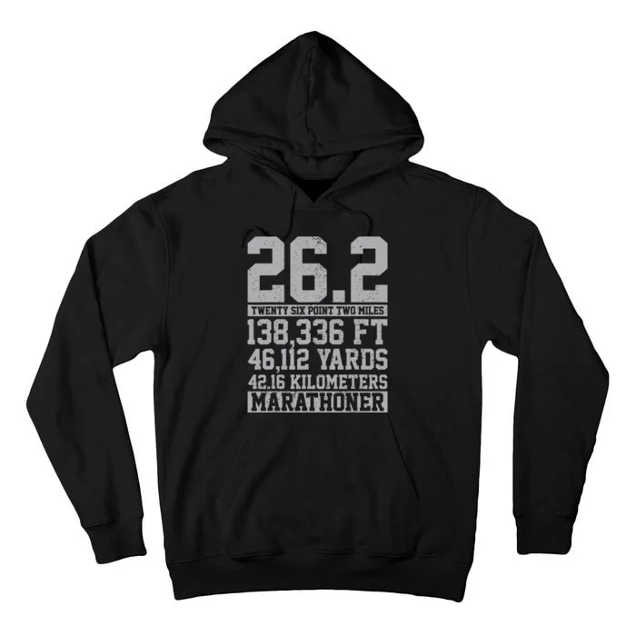 Marathon 26.2 Miles Running Runner Gift Tall Hoodie