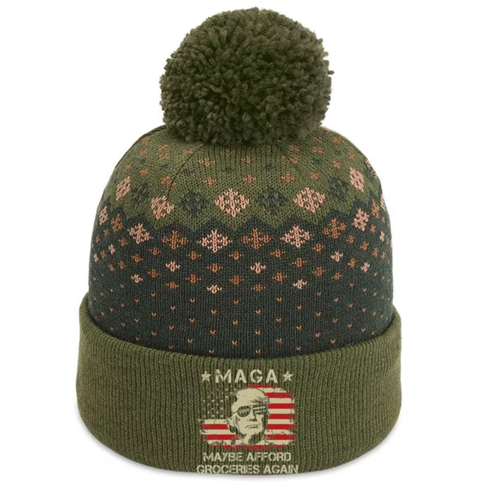 Maga 2024 Maybe Afford Groceries The Baniff Cuffed Pom Beanie