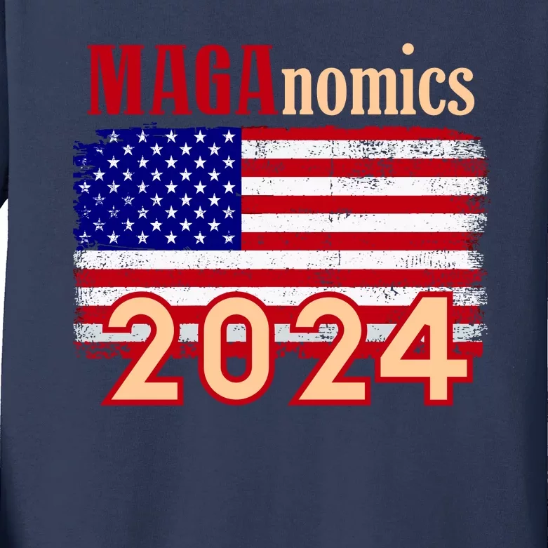 Maganomics 2024 Kids Long Sleeve Shirt