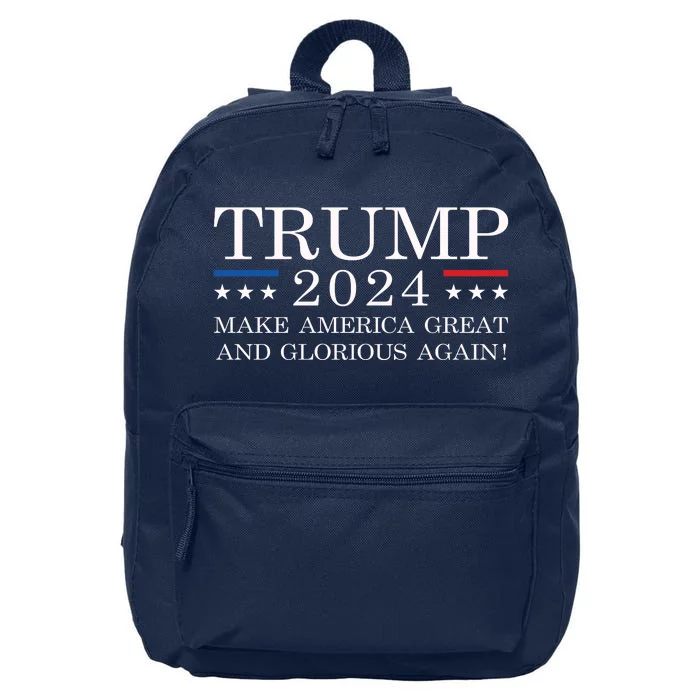 MAGAGA 2024 Magaga Make America Great And Glorious Again Trump 2024 16 in Basic Backpack