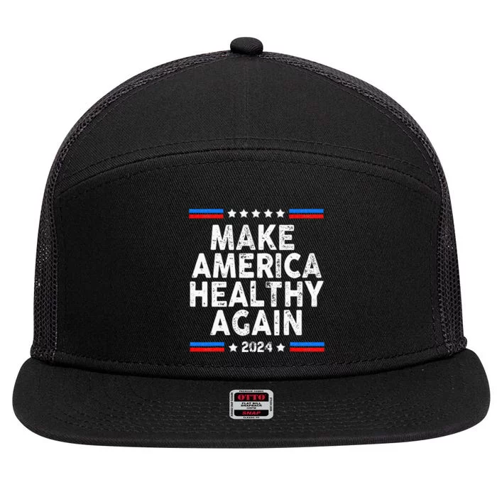 Maha 2024 Make America Healthy Again 7 Panel Mesh Trucker Snapback Hat