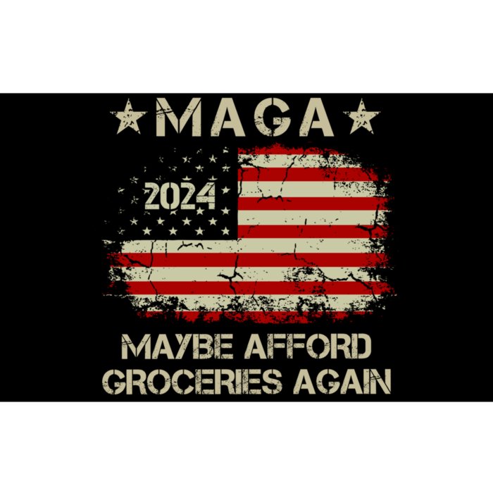 Maga 2024 Maybe Afford Groceries Again Retro Trump 2024 Bumper Sticker