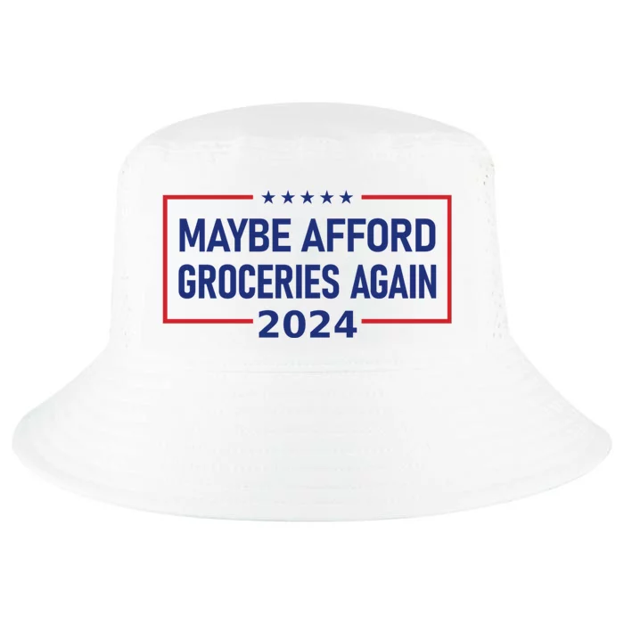 Maga 2024 Maybe Afford Groceries Again Retro Trump 2024 Cool Comfort Performance Bucket Hat