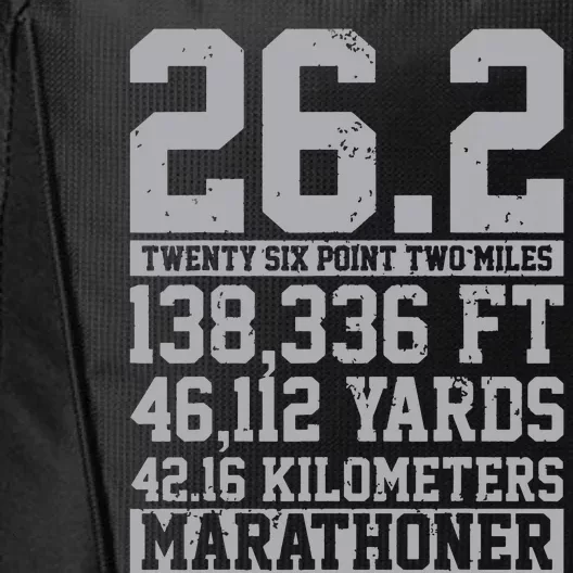 Marathon 262 Miles Running Runner Gift City Backpack