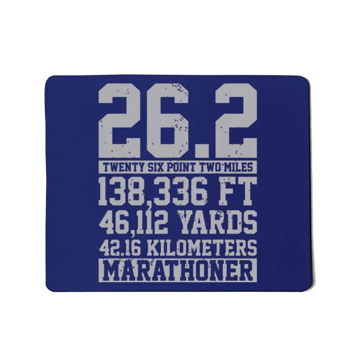 Marathon 262 Miles Running Runner Gift Mousepad