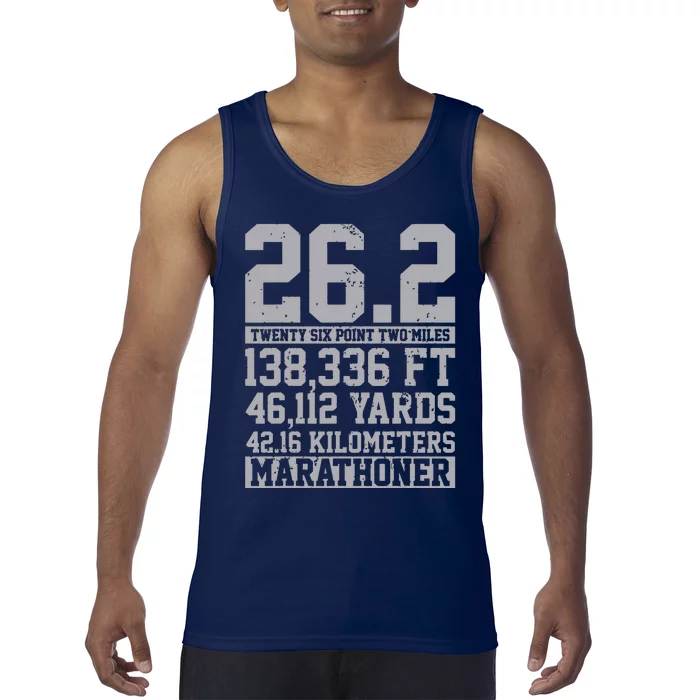 Marathon 262 Miles Running Runner Gift Tank Top