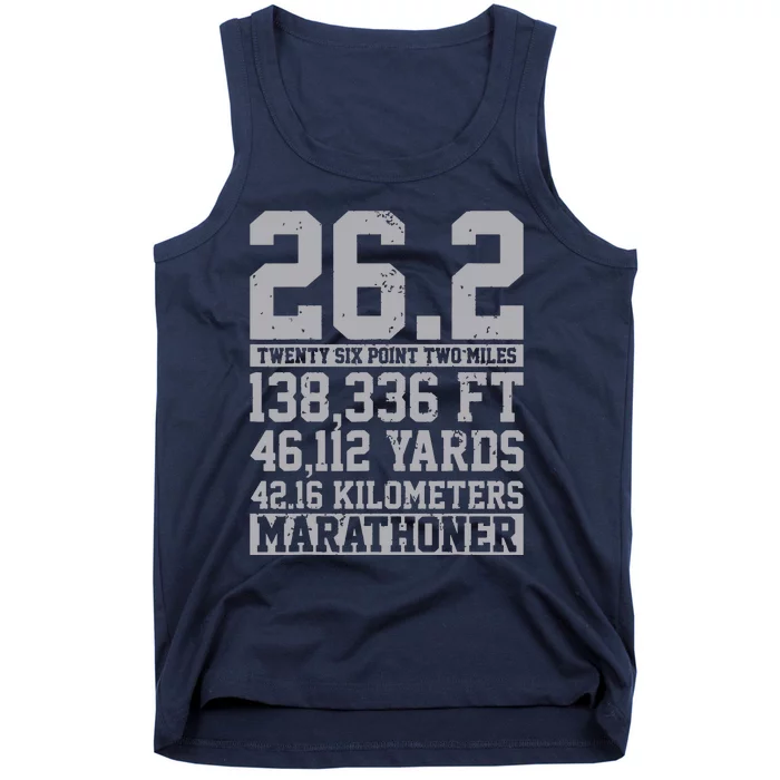 Marathon 262 Miles Running Runner Gift Tank Top