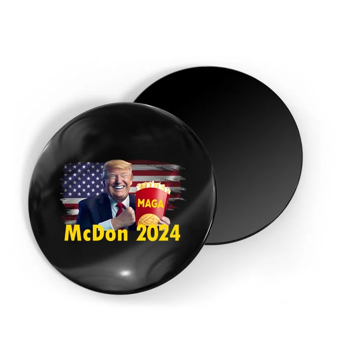 Mcdon 2024 Maga Donald Trump Fast Food French Fries Magnet