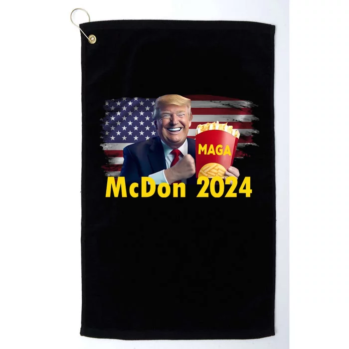 Mcdon 2024 Maga Donald Trump Fast Food French Fries Platinum Collection Golf Towel