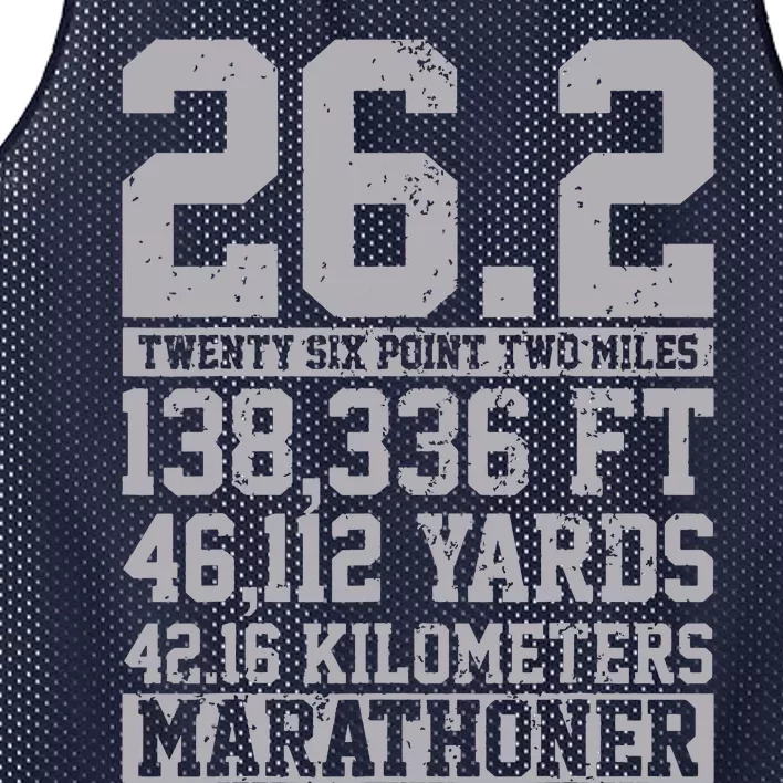 Marathon 262 Miles Running Runner Gift Mesh Reversible Basketball Jersey Tank