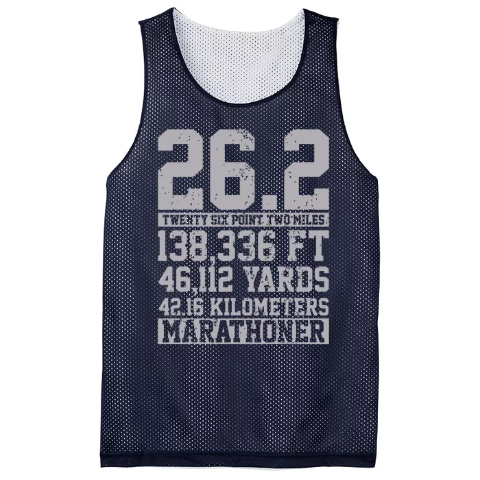 Marathon 262 Miles Running Runner Gift Mesh Reversible Basketball Jersey Tank