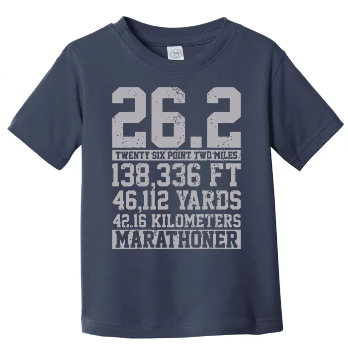 Marathon 262 Miles Running Runner Gift Toddler T-Shirt