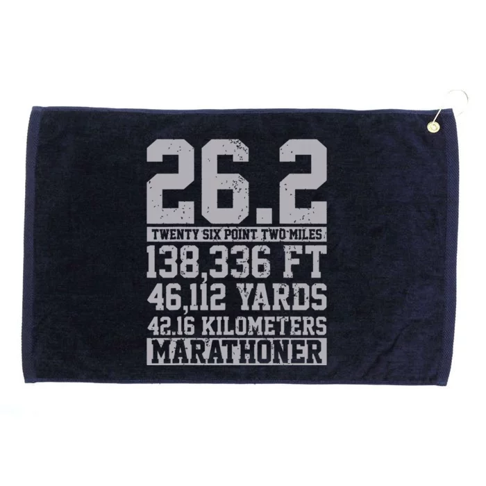 Marathon 262 Miles Running Runner Gift Grommeted Golf Towel